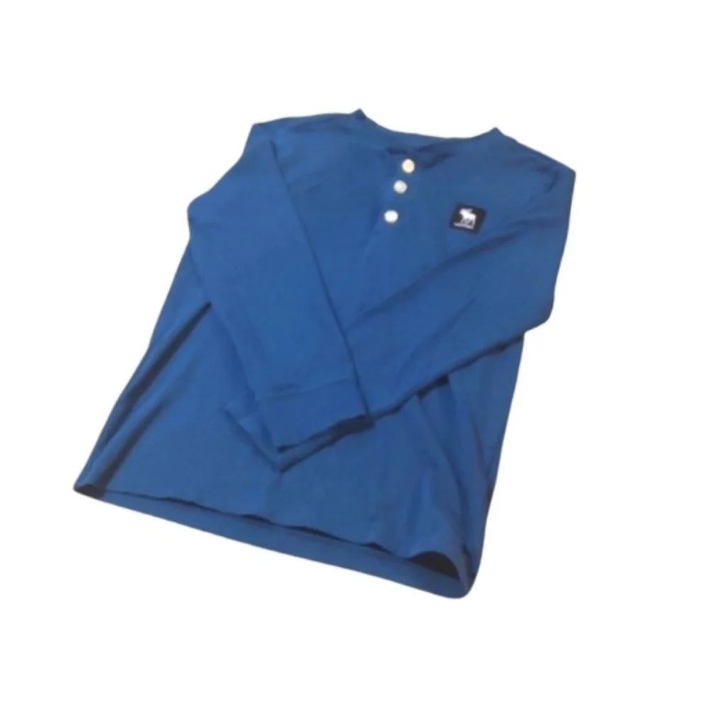 Abercrombie kids | Boy's Long Sleeve Henley T-Shirt Size 7/8 Washe… - Picture 3 of 5